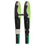 Full throttle 116-33010040099922 Детские водные лыжи Black / Green 138x22x22 137 cm