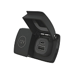 Панельная розетка Scanstrut Flip Pro Multi SC-MULTI-F2 10–30В 60Вт  USB-A/USB-C/12в  посадочный ⌀32мм водонепроницаемая устойчивая к УФ-излучению