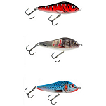 Salmo QRN022 Rattlin Slider S Тонущий безгубый воблер 110 Mm Многоцветный Bleeding Blue Shad