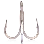 Mustad 35000UN-TS-2-4U Тройной крючок UN Inline 5X Strong Серебристый Titan Steel 2