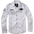 Купить Brandit 4023-7-S Рубашка с длинным рукавом Luis Vintage Белая White S 7ft.ru в интернет магазине Семь Футов
