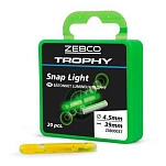 Zebco Z0800037 химический свет Trohpy Snap 20 Единицы Бесцветный Green 4.5 mm