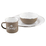 Robens 690357 Tongass Single Enamel Набор посуды  Khaki