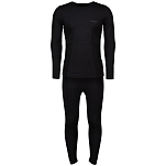 Lenz 286-Black-L/XL Комплект термобелья с длинным рукавом Merino Черный Black L-XL