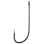 Gamakatsu 147524-00100-00000-00 Worm 36NS Крючки С Одним Глазком Серый Black 1/0 