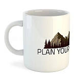 Kruskis 42611C369 Кружка Plan Your Camp 325ml  White