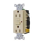 Hubbell 36-GFRST52MI Двухместная розетка 125 В GFCI 15A Бежевый Ivory
