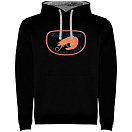 Купить Kruskis SU1067010258C073 Толстовка с капюшоном Fresh Shrimp Two-Colour Черный Black / Grey S 7ft.ru в интернет магазине Семь Футов