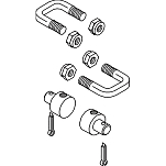 Seastar solutions 1-CA69022P CH Cable Hardware 5600 Станция Cable Hardware Комплект Серебристый Grey