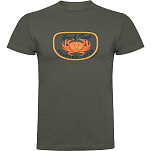 Kruskis CA65500338C075 Футболка с коротким рукавом Fresh Crab Зеленый Dark Army Green L