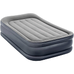 Intex 64132 Dura-Beam Basic Deluxe Twin Надувная кровать Серебристый Grey 99x191x42 cm