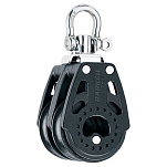 Harken 2638 Carbo 40 Mm Двойной поворотный шкив Черный Black / Silver