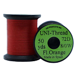 Uni products Z85WFO-UNIT линия Thread 42 m  Fluo Orange Waxed 8/0