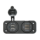 Купить USB-панель с вольтметром/амперметром 1852 Marine Quality 1270178 5В 1-2,1А для подключения электронных устройств 7ft.ru в интернет магазине Семь Футов