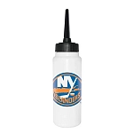 Nhl 65073-NEW YORK ISALNDERS-1000 ml Бутылка для воды «Нью-Йорк Айлендерс» 1L Белая White / Black