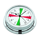 Купить Часы кварцевые Barigo Viking 611CRFS с радиосекторами 155x35мм Ø130мм из хромированной латуни 7ft.ru в интернет магазине Семь Футов