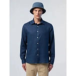 North sails 664368-0787-XXL Рубашка с длинным рукавом 664368 Голубой Dark Denim 2XL