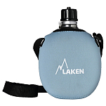 Laken 121FA Алюминиевая столовая 1L С неопреновым чехлом и плечевым ремнем Голубой Blue