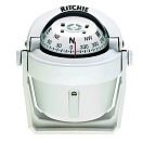 Купить Компас Ritchie Navigation Explorer B-51W картушка 70мм 12В 116x119мм с конической картушкой на кронштейне белый 7ft.ru в интернет магазине Семь Футов
