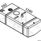 Diesel fuel tank 200 l, 52.031.06