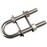 Sea-dog line 354-0800551 Bow Eye Зажим Зажим Серебристый Silver 7/16 x 3 1/2´´ 