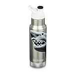 Klean kanteen 1008786 Insulated Kid Classic Бутылка из нержавеющей стали 355ml Ребенок Спорт Крышка Серебристый Mr Shark