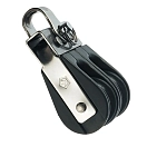 Купить Wichard p18224 шкив с двухрядным подшипником 18 mm Black / Silver 10x10x14 7ft.ru в интернет магазине Семь Футов