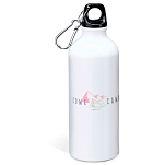 Kruskis MD4049S101C185 Come And Camp Алюминиевая бутылка 800ml Бесцветный White