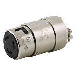 Hubbell 427061 HBL363CRC 230V 63A Никелированная латунная розетка Серебристый Grey