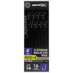 Matrix fishing GRR077 MXC-4 14 X-Strong Boilie Pin Лидер Серебристый Clear 0.200 mm 