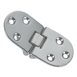 Borsani angelo 4949054 80x30 mm Петля из хромированной латуни с упором Серебристый Silver