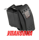 Переключатель двухпозиционный ON-OFF 12 В/20А 3Р с подсветкой (упаковка из 100 шт.) AES.Co 4620136052962_pkg_100