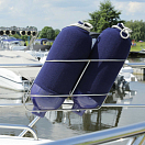 Багажник для крыла, нержавеющая сталь, наклонный, 2 секции/порт / Для крыла-Ø: 170 мм