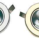 Recess light pol.brass 13.502.10