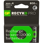 Gp batteries 1260335 Аккумуляторная батарея ReCyko Professional NiMH AAA Silver