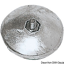Rose anode for rudders Ø 110mm 1380gr pairweight, 43.605.02