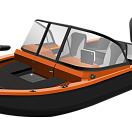 Алюминиевая лодка, Триера 460 BR, серый TR460BR_GREY