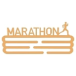 Wellhome WH14290 вешалка для медалей Marathon Золотистый Orange 30x13.5 cm