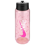 Nike N100764363224 TR Renew Recharge Straw Graphic бутылка  Pink / Black / White