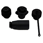 Hella marine 8JA 006 803-801 3 столбы затыкать Серебристый Black