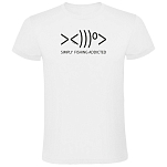 Kruskis CA65500201S008 Футболка с коротким рукавом Simply Fishing Addicted Белая White M