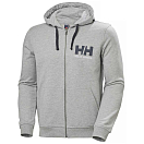 Купить Helly hansen 34163_949-S Толстовка на молнии Logo Серый Grey Melange S 7ft.ru в интернет магазине Семь Футов