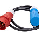 Кабель-адаптер / вилка CEE 400 В к розетке 230 В / длина 1,5 м / 3 x 2,5 кв. мм