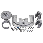 Quicksilver 888758q02 комплект анодов для Mercruiser Bravo One Newer алюминий Grey 12x12x19