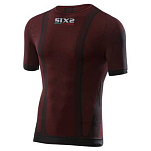 Sixs U00TS12XDRFI Базовый слой с коротким рукавом TS1 Красный Dark Red 2XL