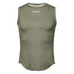 Santini BM002GLLLIEVE-VM-XS Безрукавная базовая футболка Lieve Зеленый Military Green XS