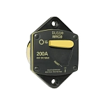 Bep marine dbe-395 автоматический выключатель HD Bussman 187 Series 200A Black / Yellow 15x9x10