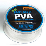 Fox international CPV069 Edges Fast Melt Wide Refill 20 m Белая White 35 mm 