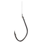 Excalibur 47090300 Zander Worm Крючки С Одним Глазком Серебристый Black Nickel 3/0