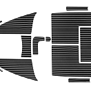 Комплект палубного покрытия для Феникс 560, тик черный, Marine Rocket teak_560_black